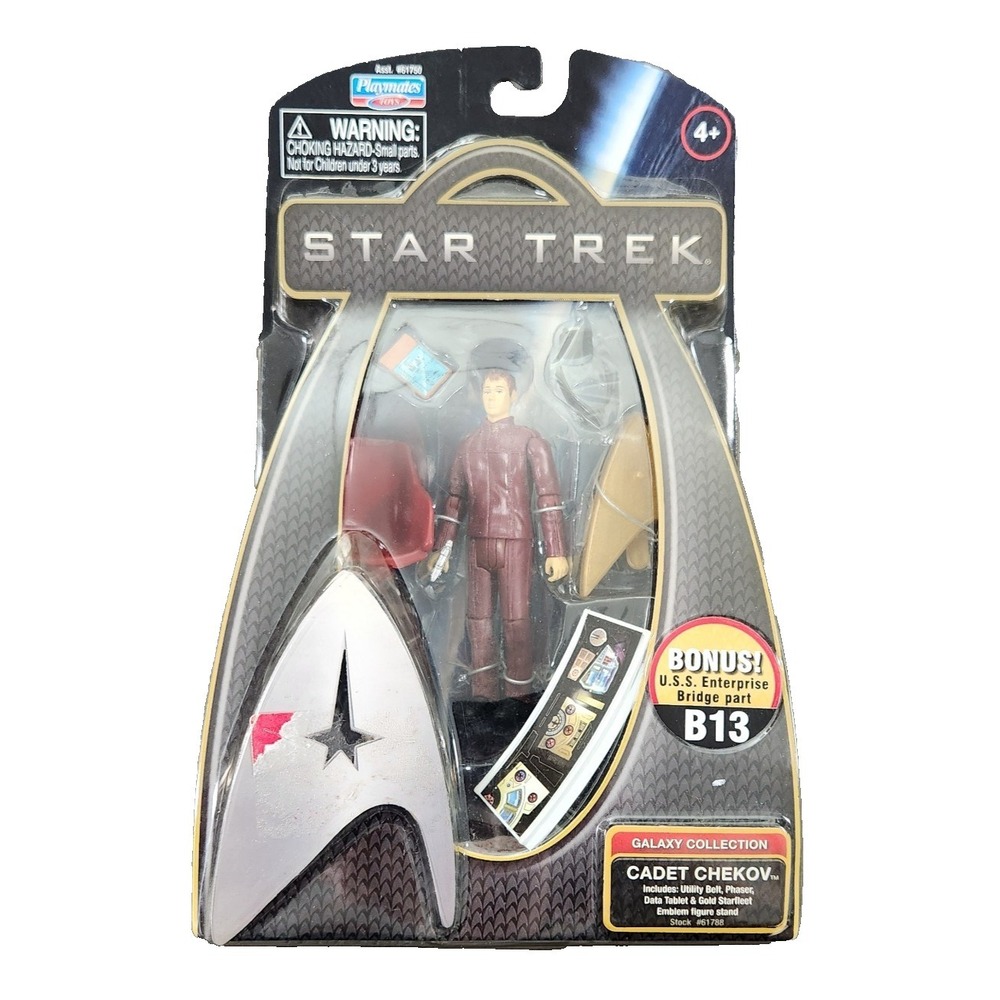 Star Trek Galaxy Collection Cadet Chekov Figure Playmates 61788 Bridge B13